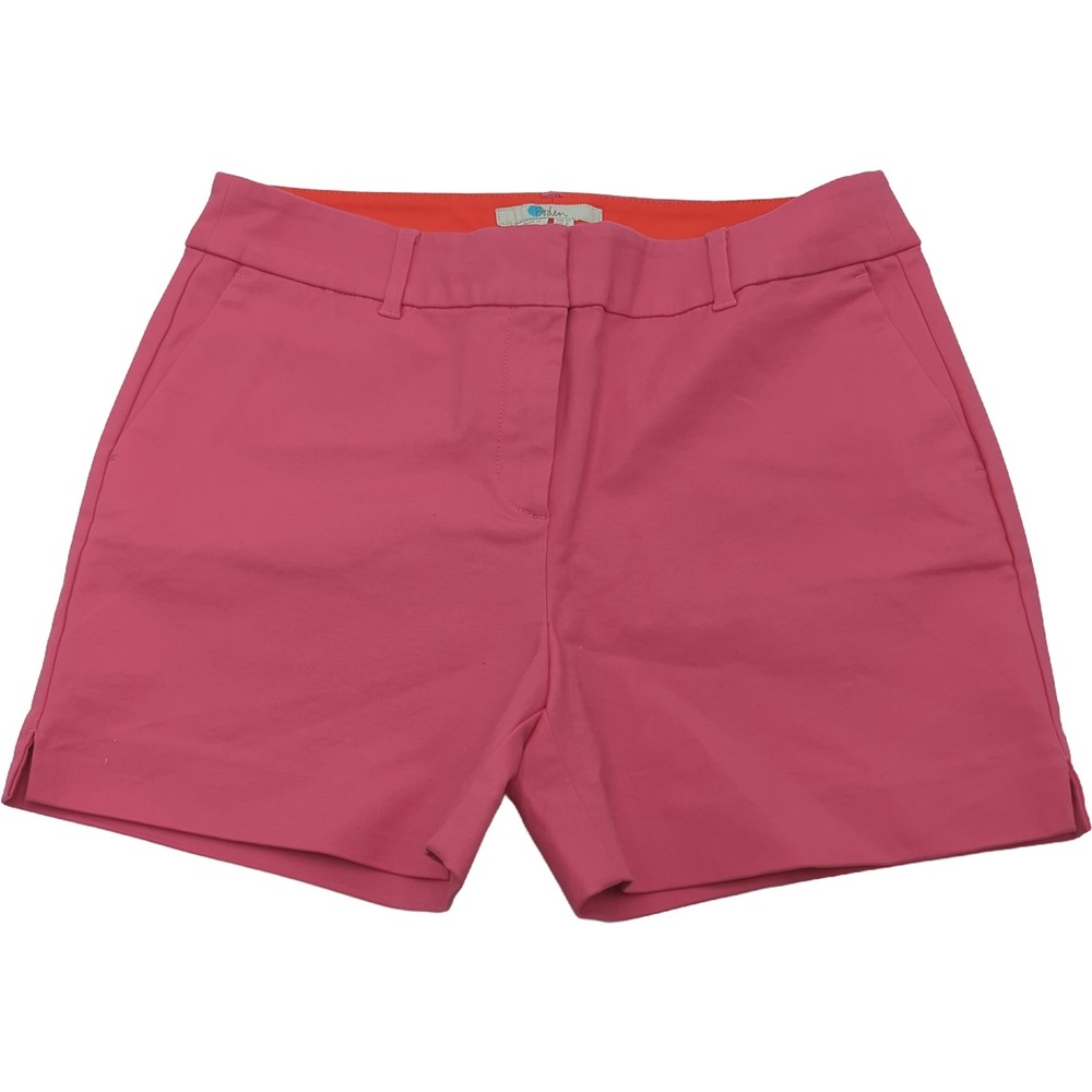 Boden Richmond Shorts Womens 6 Pink 4 Inch Inseam Chino Stretch Cotton Mid Rise